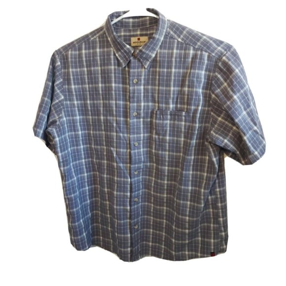 WOOLRICH Men's Short Sleeve Button Down Shirt size L - Picture 1 of 2